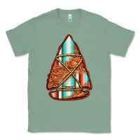 Sage turquoise serape tooled leather arrowhead Classic Tee - Jasminsmagicworld