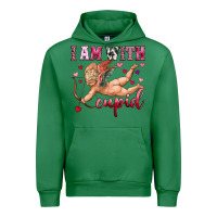 Emerald i am with cupid Urban Hoodie - OliviaCreatesArt