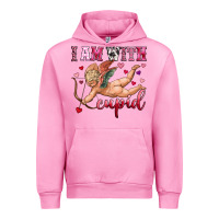 Fuchsia Pink i am with cupid Urban Hoodie - OliviaCreatesArt