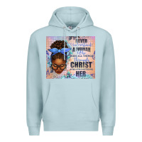 Blue Mist Never Underestimate a Woman Who Does Premium Hoodie - texasbilliewilder
