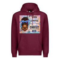 Burgundy Never Underestimate a Woman Who Does Premium Hoodie - texasbilliewilder