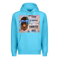 Ocean Blue Never Underestimate a Woman Who Does Premium Hoodie - texasbilliewilder