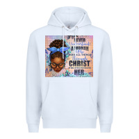 White Never Underestimate a Woman Who Does Premium Hoodie - texasbilliewilder