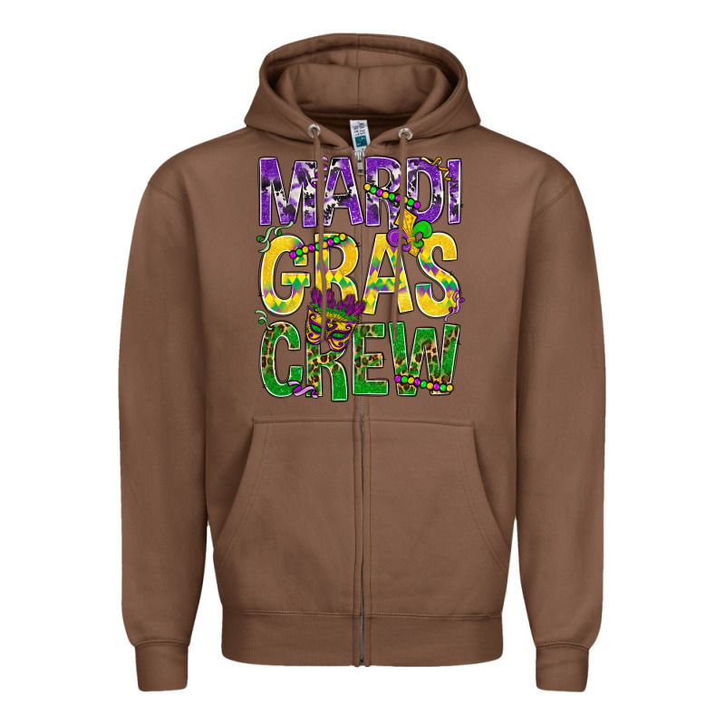 Mardi Gras Crew Zipper Hoodie by BundleAndBundleShop | Teevron