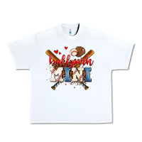 White ballpark mini Urban Heavy Tee - AdoDesignShop