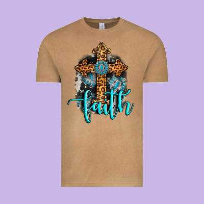 Faith Western Turquoise Vintage Tee Designed By Adodesignshop