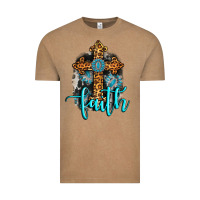 Vintage Coffee faith western turquoise Vintage Tee - AdoDesignShop