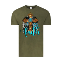 Vintage Olive faith western turquoise Vintage Tee - AdoDesignShop