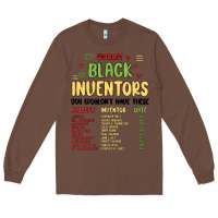 Chestnut black inventors black history Long Sleeve Tee - MaliasSmallBusiness