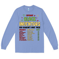 Colony Blue black inventors black history Long Sleeve Tee - MaliasSmallBusiness