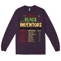 Plum black inventors black history Long Sleeve Tee - MaliasSmallBusiness