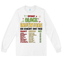White black inventors black history Long Sleeve Tee - MaliasSmallBusiness