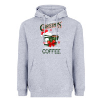 Heather Grey All I Want For Christmas Is You Just Kidding I Want Coffee Heavyweight Hoodie - Bettercallsaul