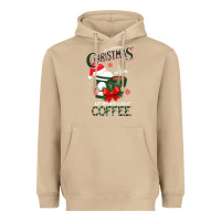 Mushroom All I Want For Christmas Is You Just Kidding I Want Coffee Heavyweight Hoodie - Bettercallsaul