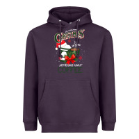 Plum All I Want For Christmas Is You Just Kidding I Want Coffee Heavyweight Hoodie - Bettercallsaul