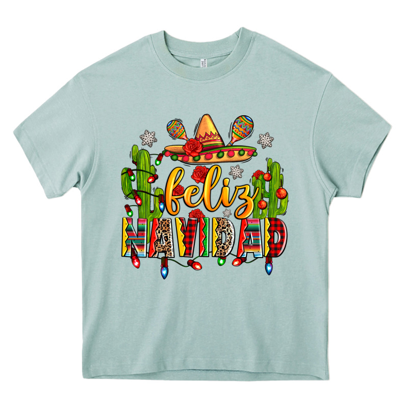 Feliz Navidad Heavy Core Tee by Zillion Design Studio | Teevron