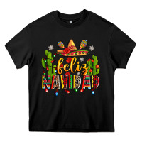 Black feliz navidad Heavy Core Tee - Zillion Design Studio