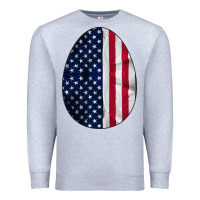 Heather Grey AMERICAN FLAG Premium Sweatshirt - Bettercallsaul