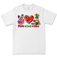 White peace love wine Premium Tee - AdoDesignShop