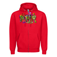 Red mardi gras dental Zipper Hoodie - BundleAndBundleShop