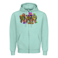 Seafoam mardi gras dental Zipper Hoodie - BundleAndBundleShop