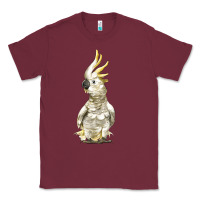 Burgundy Cockatoo Bird Classic Tee - LillyAllenDesigns