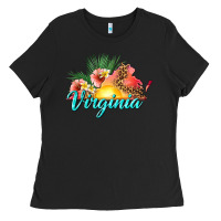 Black summer virginia Ladies Tee - texasbilliewilder