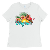 White summer virginia Ladies Tee - texasbilliewilder