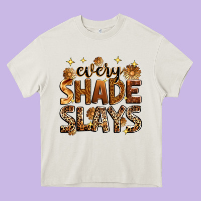 Every Shade Slays Heavy Core Tee Designed By Zillion Design Studio