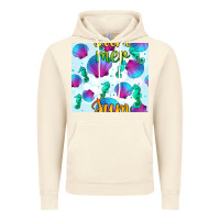 Vintage Artic seahorse and sea shell seamless pattern Vintage Hoodie - BundleAndBundleShop