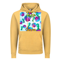Vintage Mustard seahorse and sea shell seamless pattern Vintage Hoodie - BundleAndBundleShop