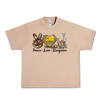 Burro Peace Love Kangaroo Urban Heavy Tee - LillyAllenDesigns