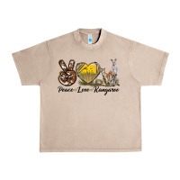 French Oak Peace Love Kangaroo Urban Heavy Tee - LillyAllenDesigns