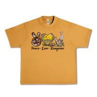 Peanut Butter Peace Love Kangaroo Urban Heavy Tee - LillyAllenDesigns