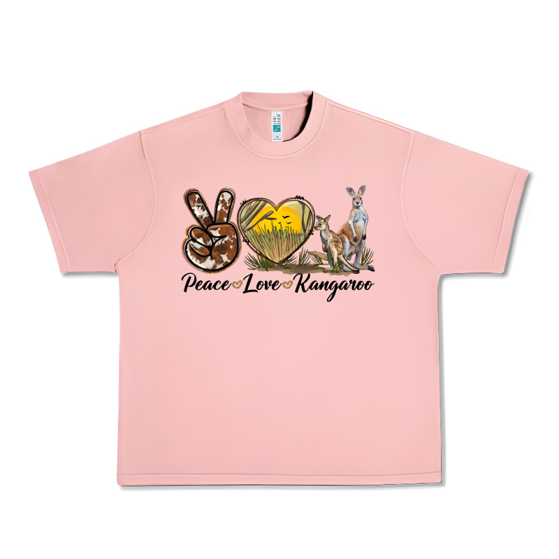 Peace Love Kangaroo Urban Heavy Tee by LillyAllenDesigns | Teevron