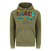 Vintage Olive raising wild things Vintage Hoodie - RanaPortraitStore