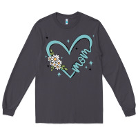 Smoke mom with heart and flowers Long Sleeve Tee - MaliasSmallBusiness