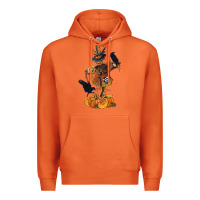 Carrot Scarecrow with Pumpkin Premium Hoodie - texasbilliewilder