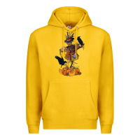 Lemon Scarecrow with Pumpkin Premium Hoodie - texasbilliewilder