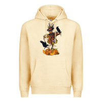 Pina Colada Scarecrow with Pumpkin Premium Hoodie - texasbilliewilder