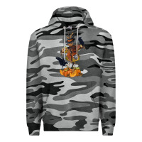 Slate Camo Scarecrow with Pumpkin Premium Hoodie - texasbilliewilder