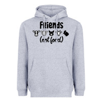 Heather Grey Friends not Food Heavyweight Hoodie - Bettercallsaul