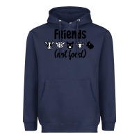 Navy Friends not Food Heavyweight Hoodie - Bettercallsaul