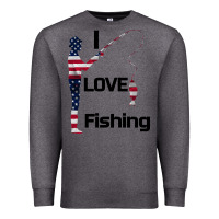 Charcoal Heather I love fishing Premium Sweatshirt - Bettercallsaul