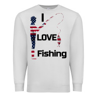 Dove Grey I love fishing Premium Sweatshirt - Bettercallsaul