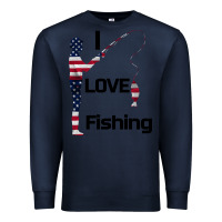 Navy I love fishing Premium Sweatshirt - Bettercallsaul