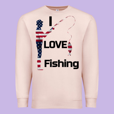 I Love Fishing Premium Sweatshirt Designed By Bettercallsaul