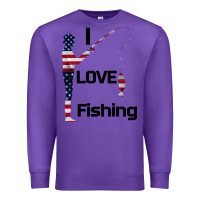 Purple I love fishing Premium Sweatshirt - Bettercallsaul