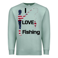 Seafoam I love fishing Premium Sweatshirt - Bettercallsaul