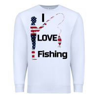 White I love fishing Premium Sweatshirt - Bettercallsaul